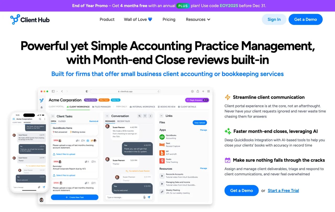 client-hub screenshot