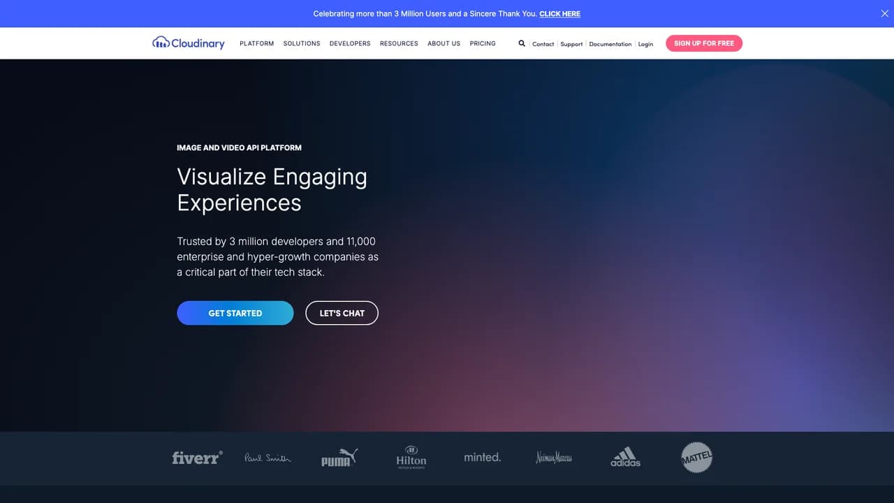 cloudinary screenshot