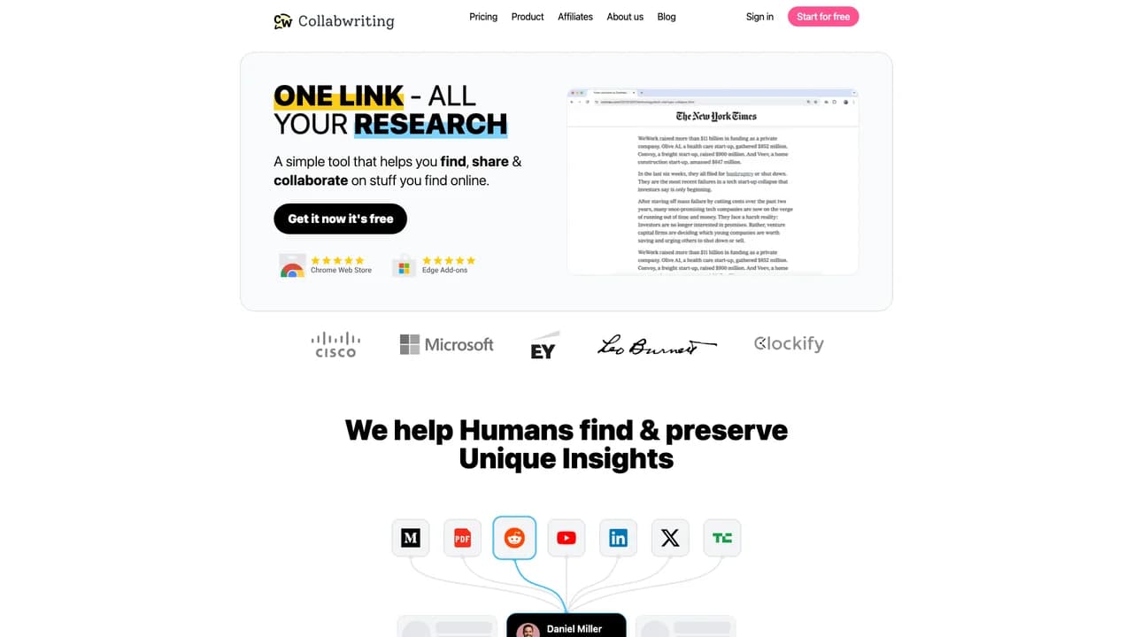 collabwriting screenshot