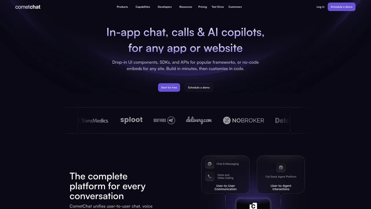 cometchat screenshot