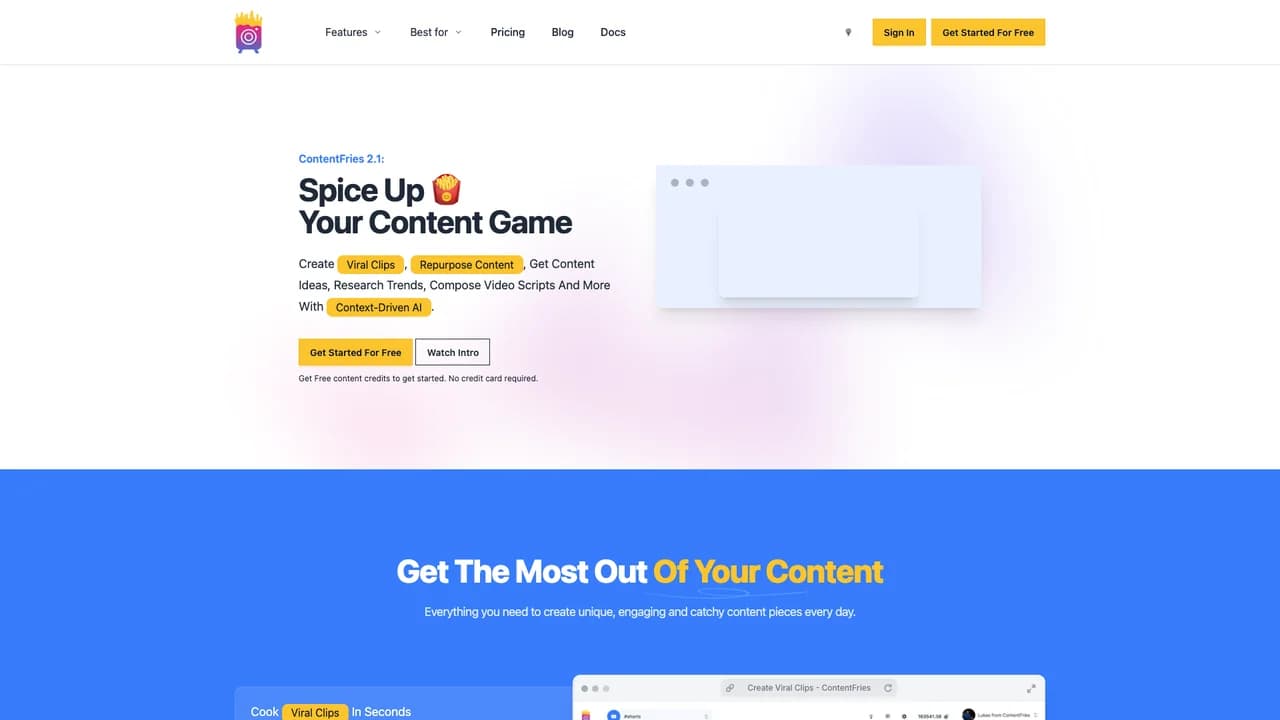 contentfries screenshot