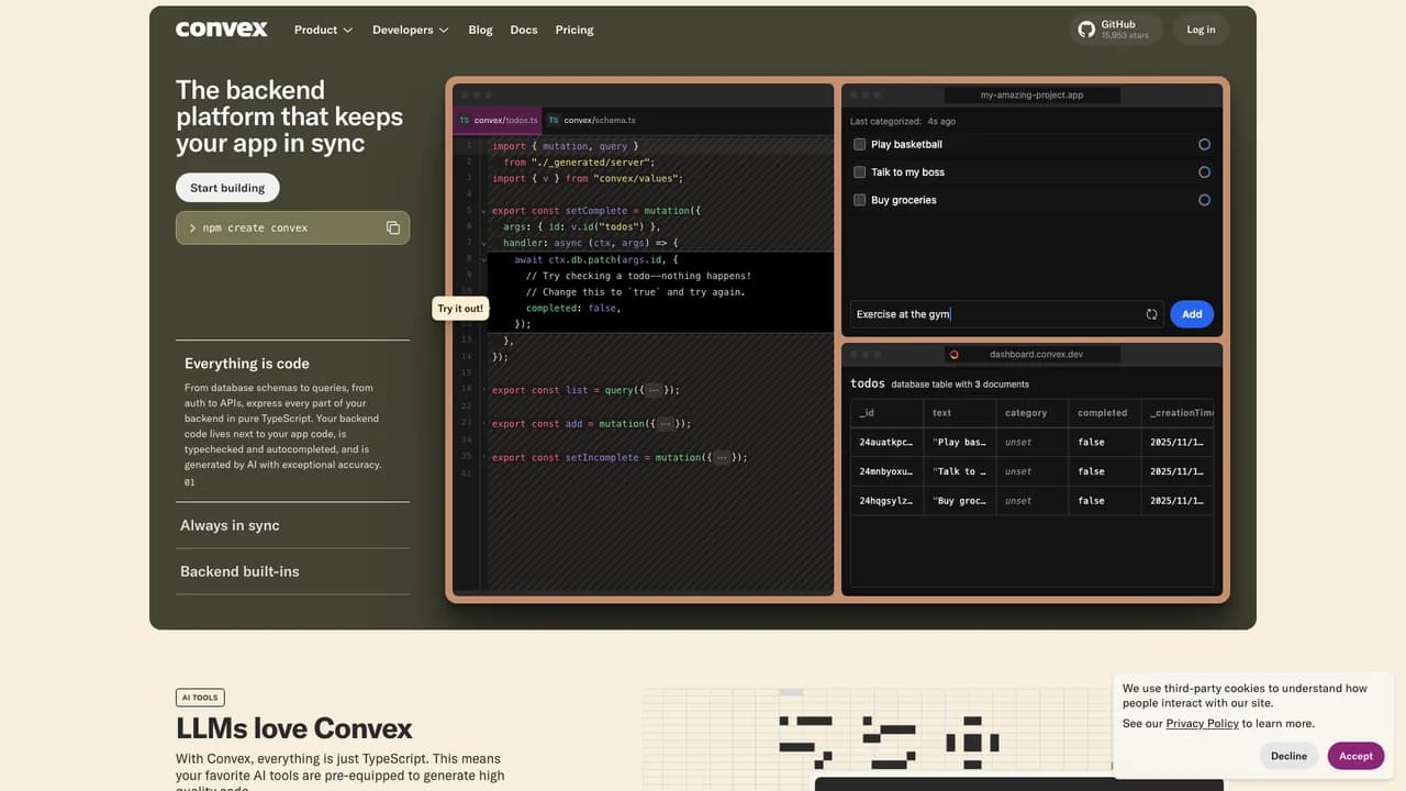 convex screenshot