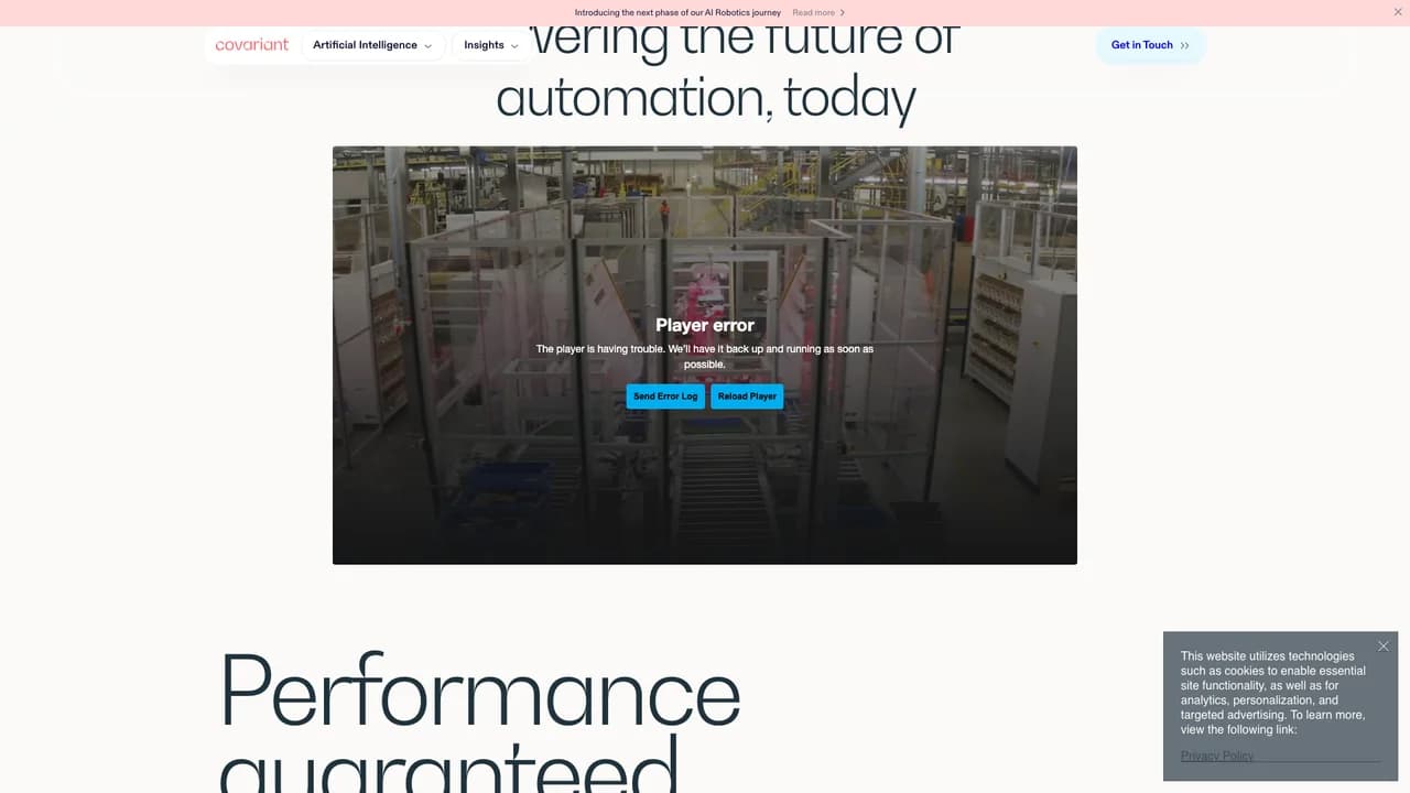 covariant screenshot