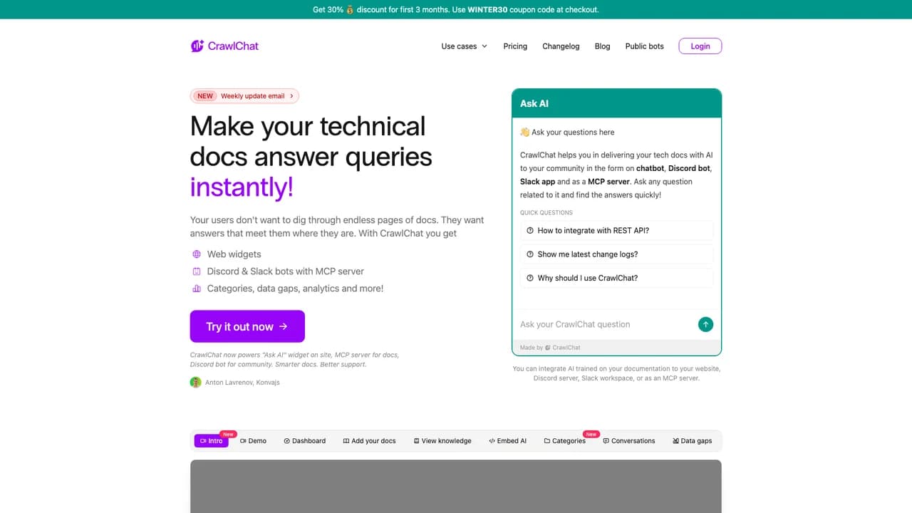 crawlchat screenshot