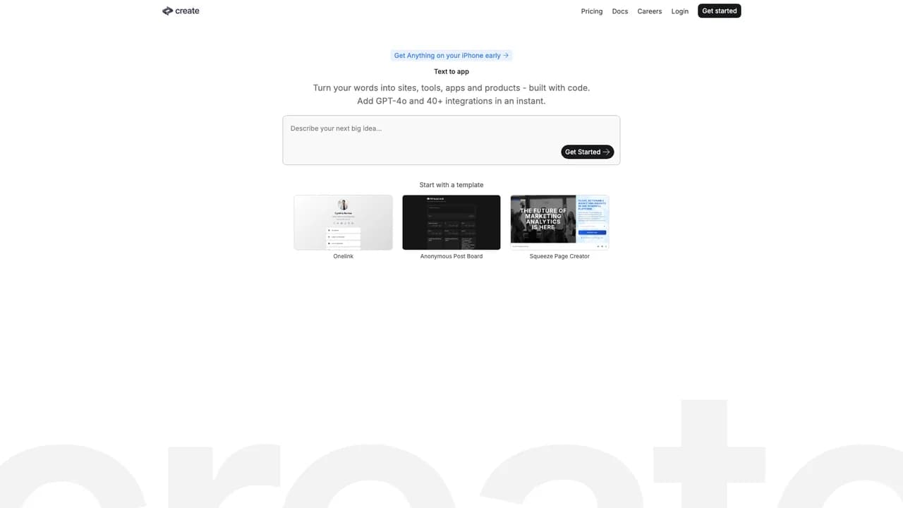 createxyz screenshot