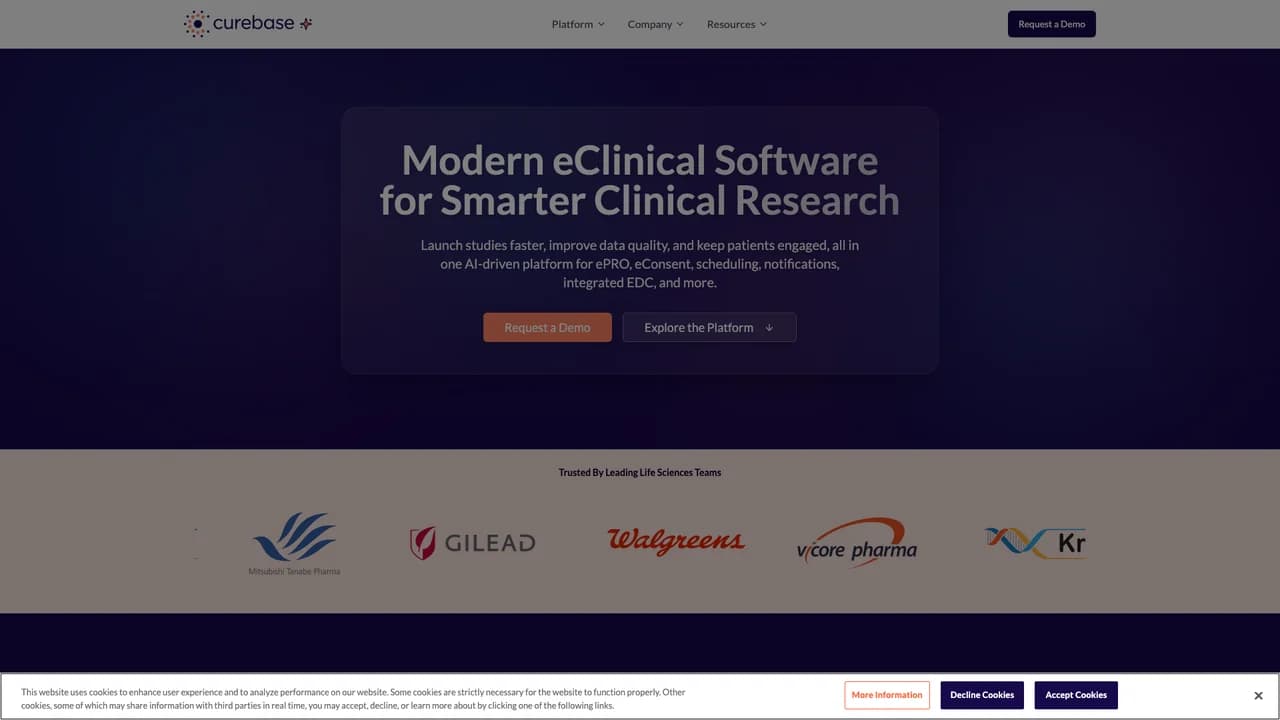 curebase screenshot