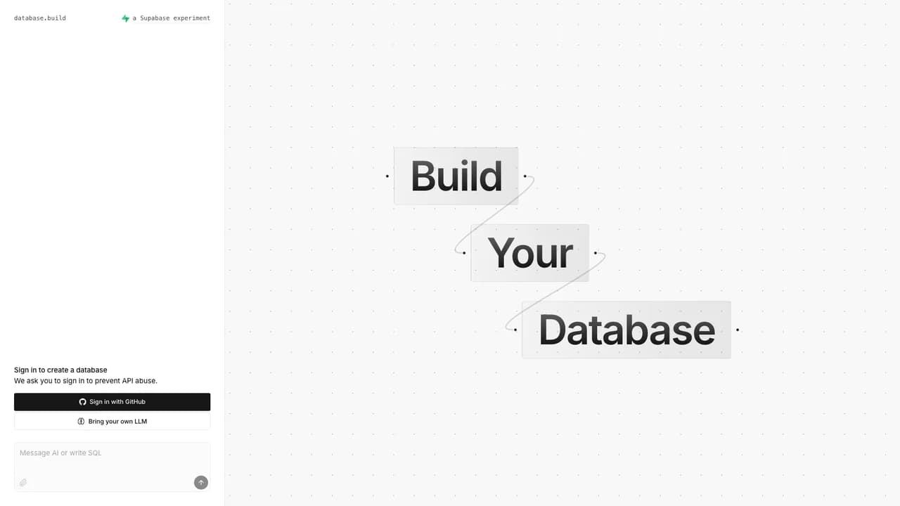 databasebuild screenshot