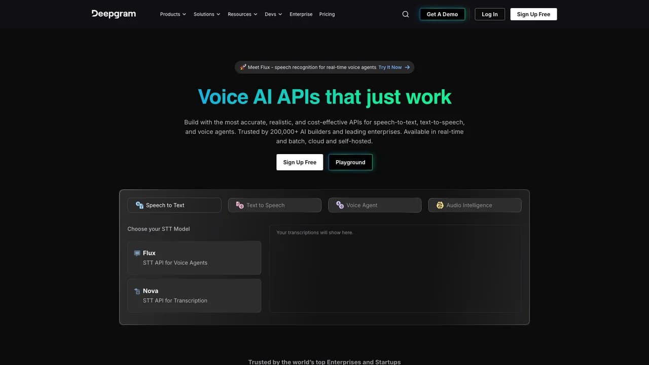deepgram screenshot