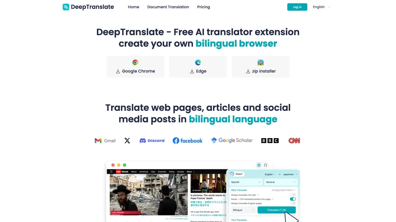 deeptranslate screenshot