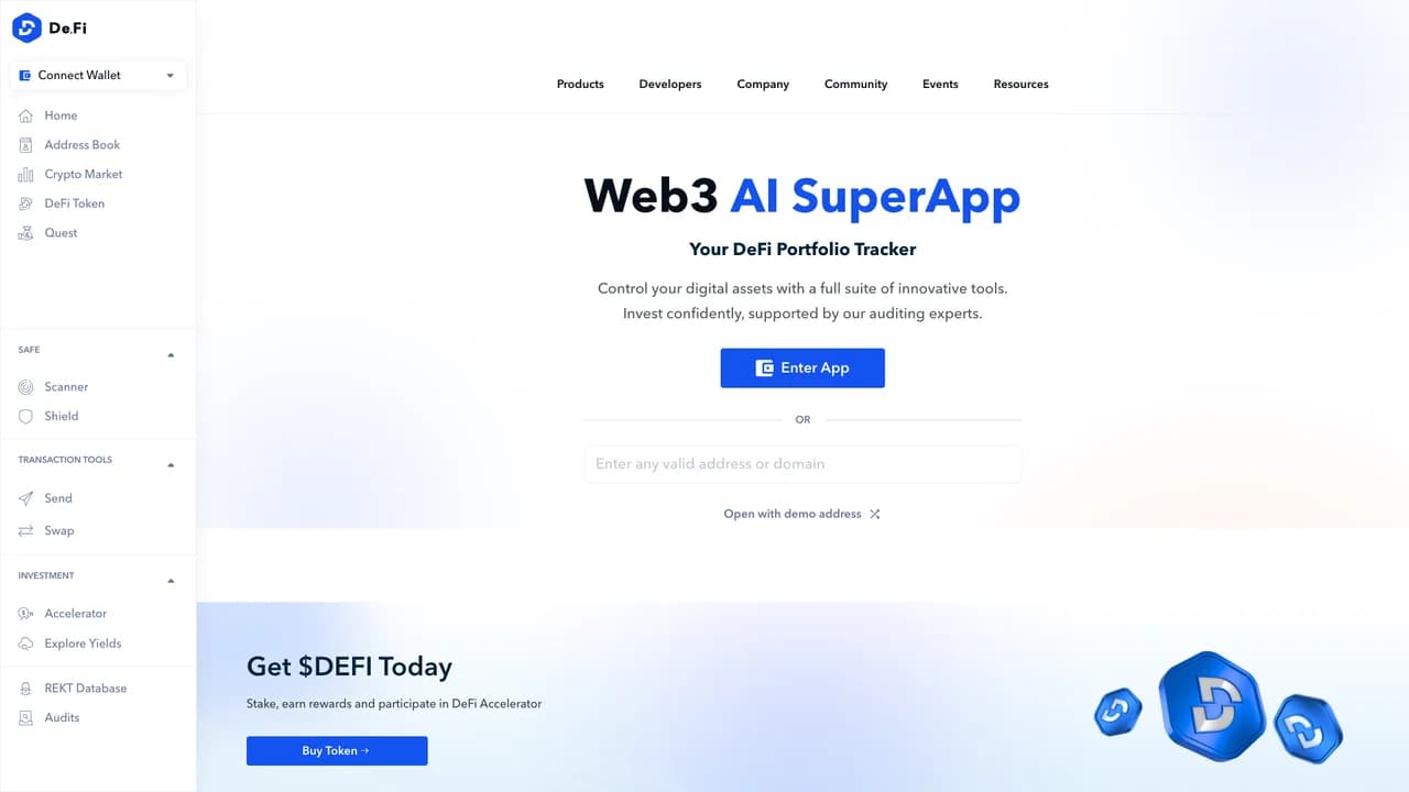 defi screenshot