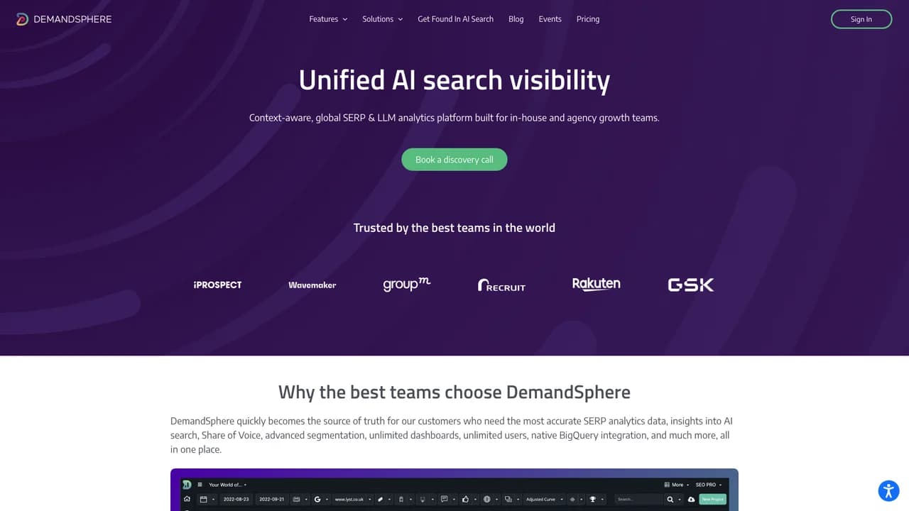 demandsphere screenshot