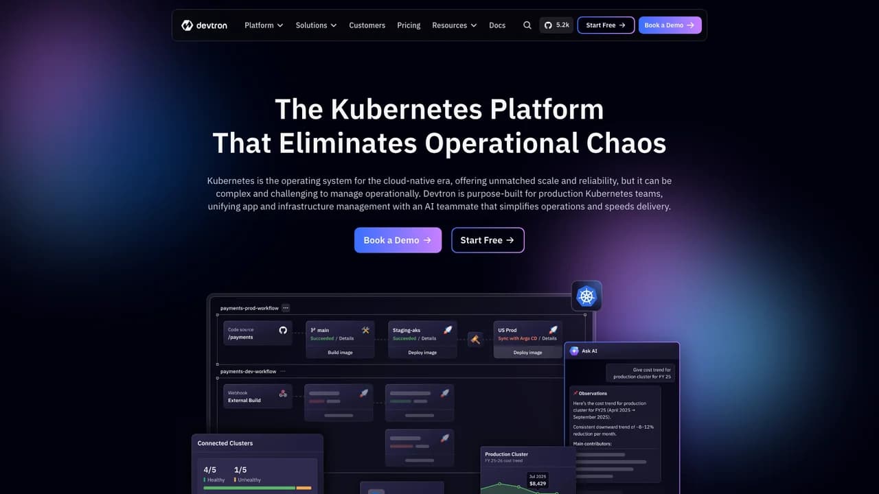devtron screenshot