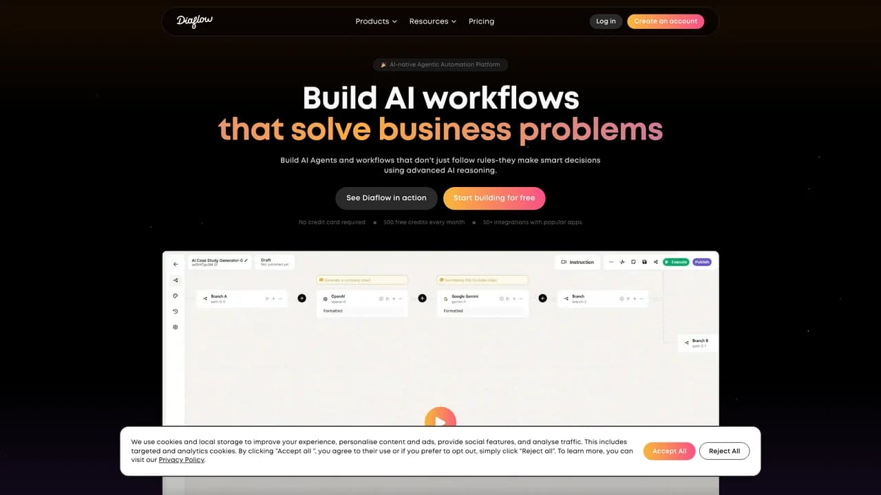diaflow screenshot
