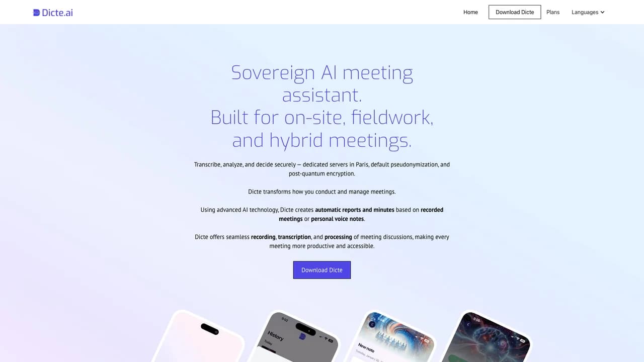 dicte-ai screenshot