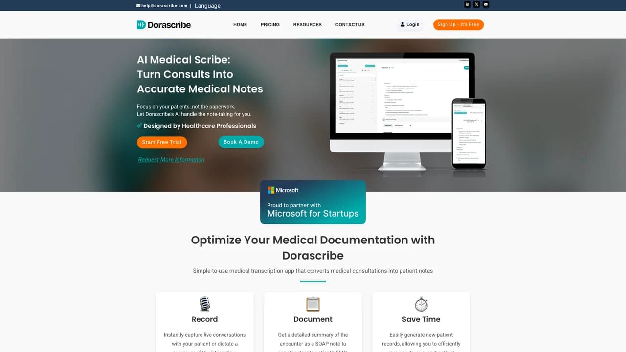 dorascribe-ai screenshot