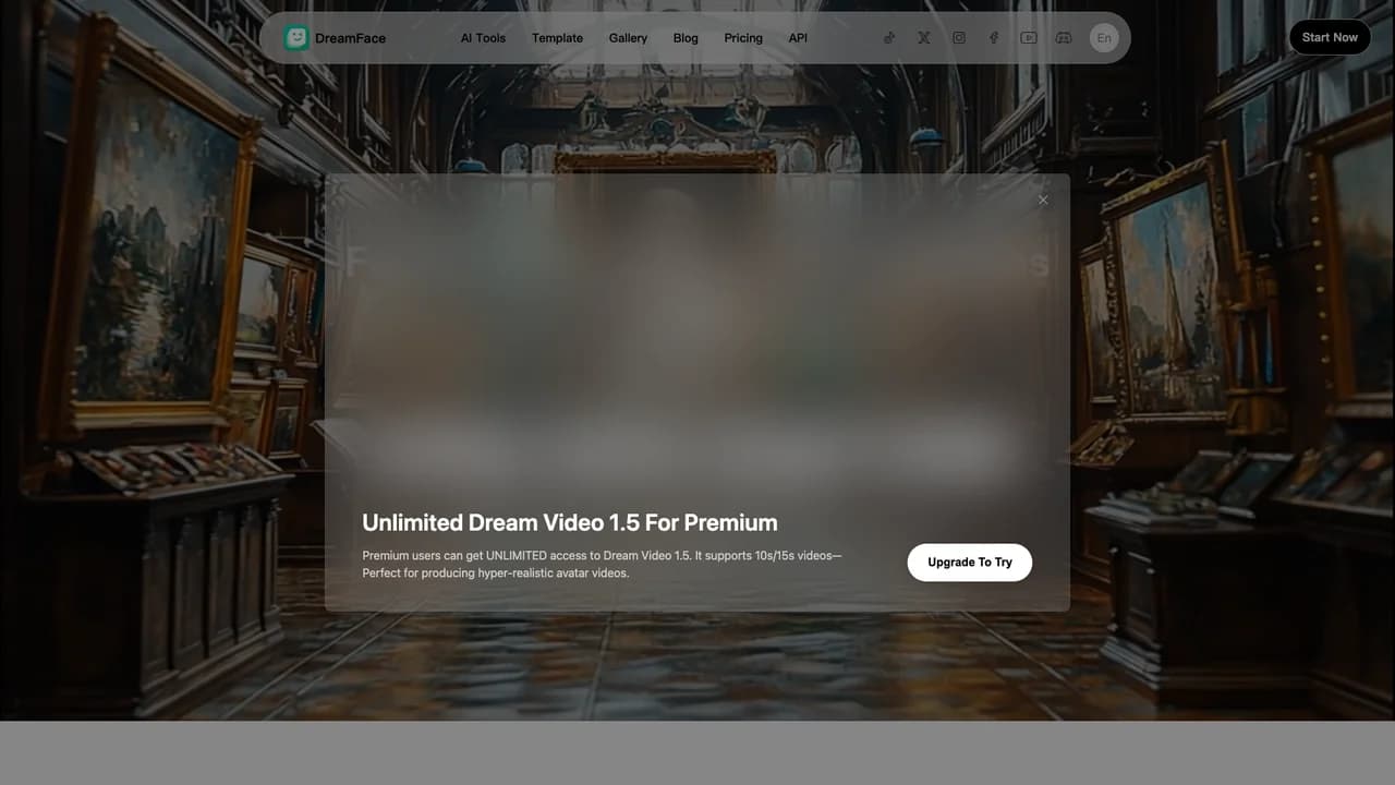 dreamface screenshot