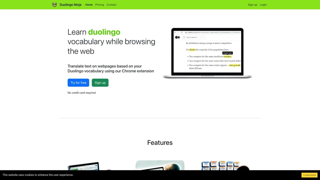duolingo-ninja screenshot