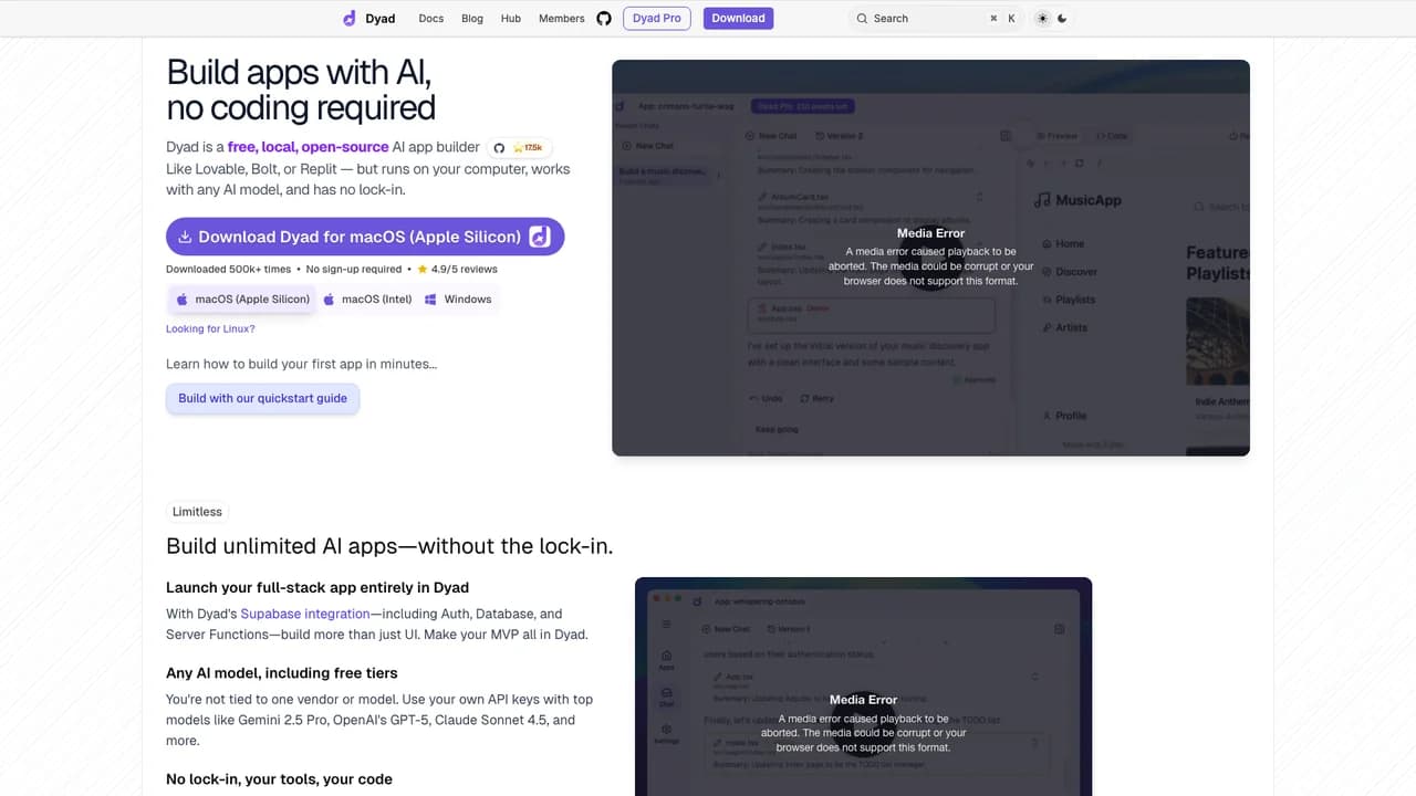 dyad screenshot