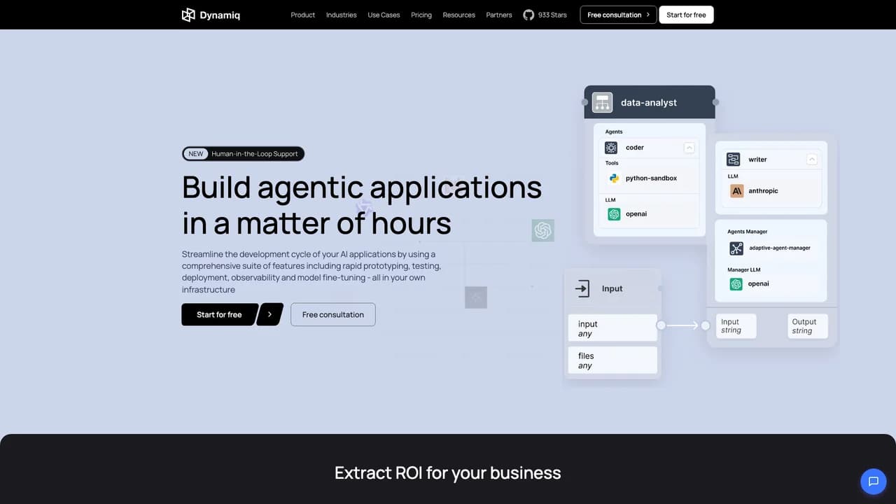 dynamiq screenshot
