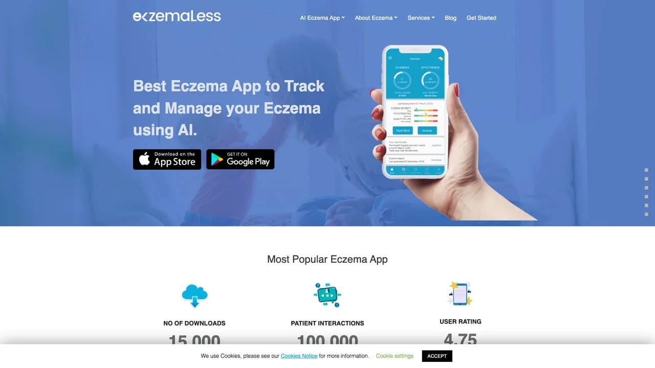 eczemaless screenshot
