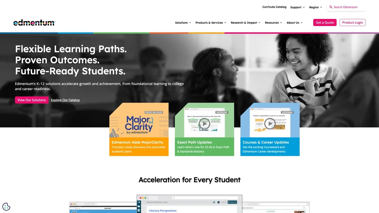 edmentum screenshot
