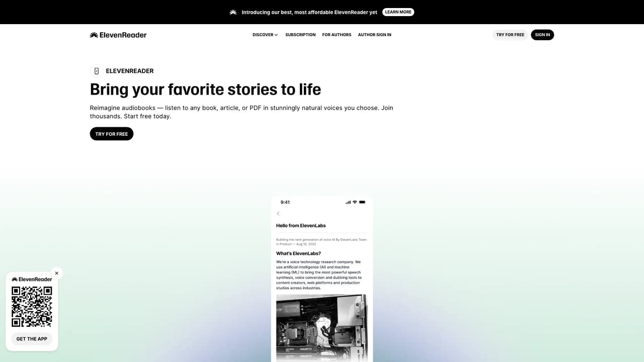 elevenreader screenshot
