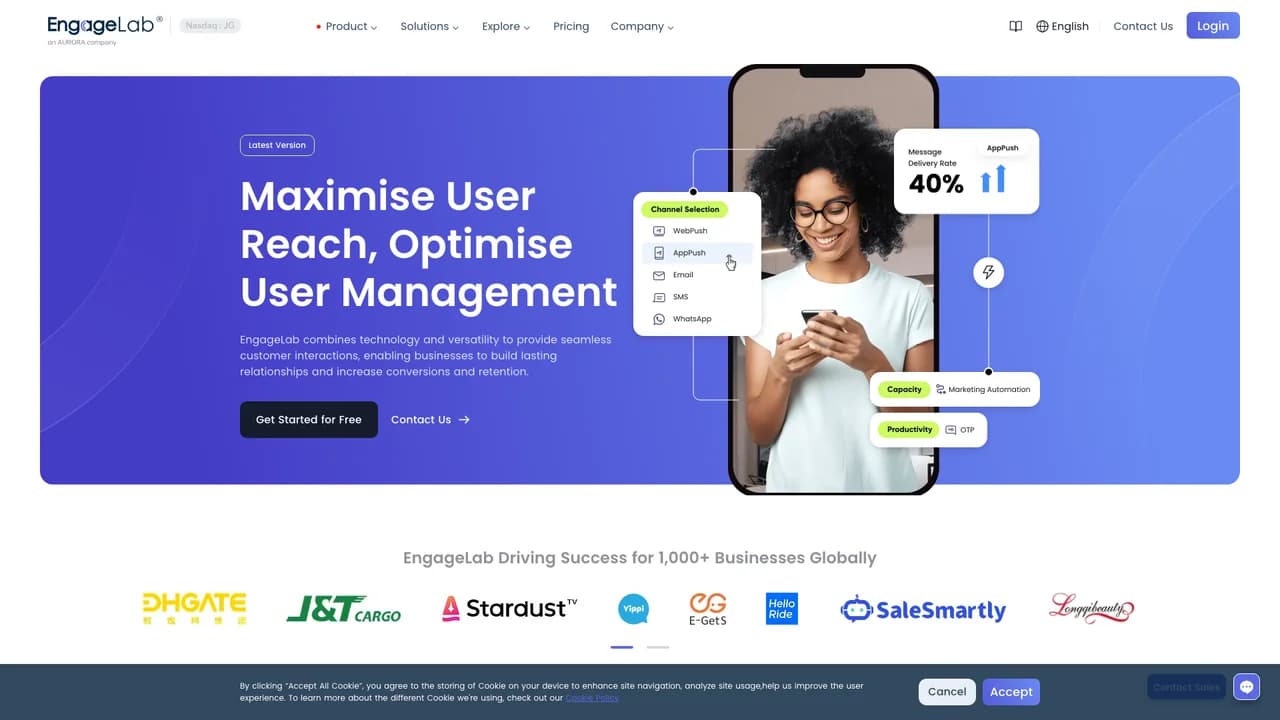 engagelab screenshot