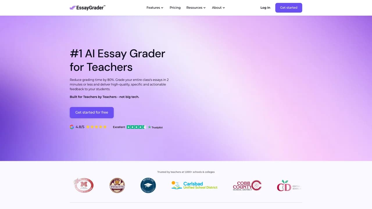 essaygraderai screenshot