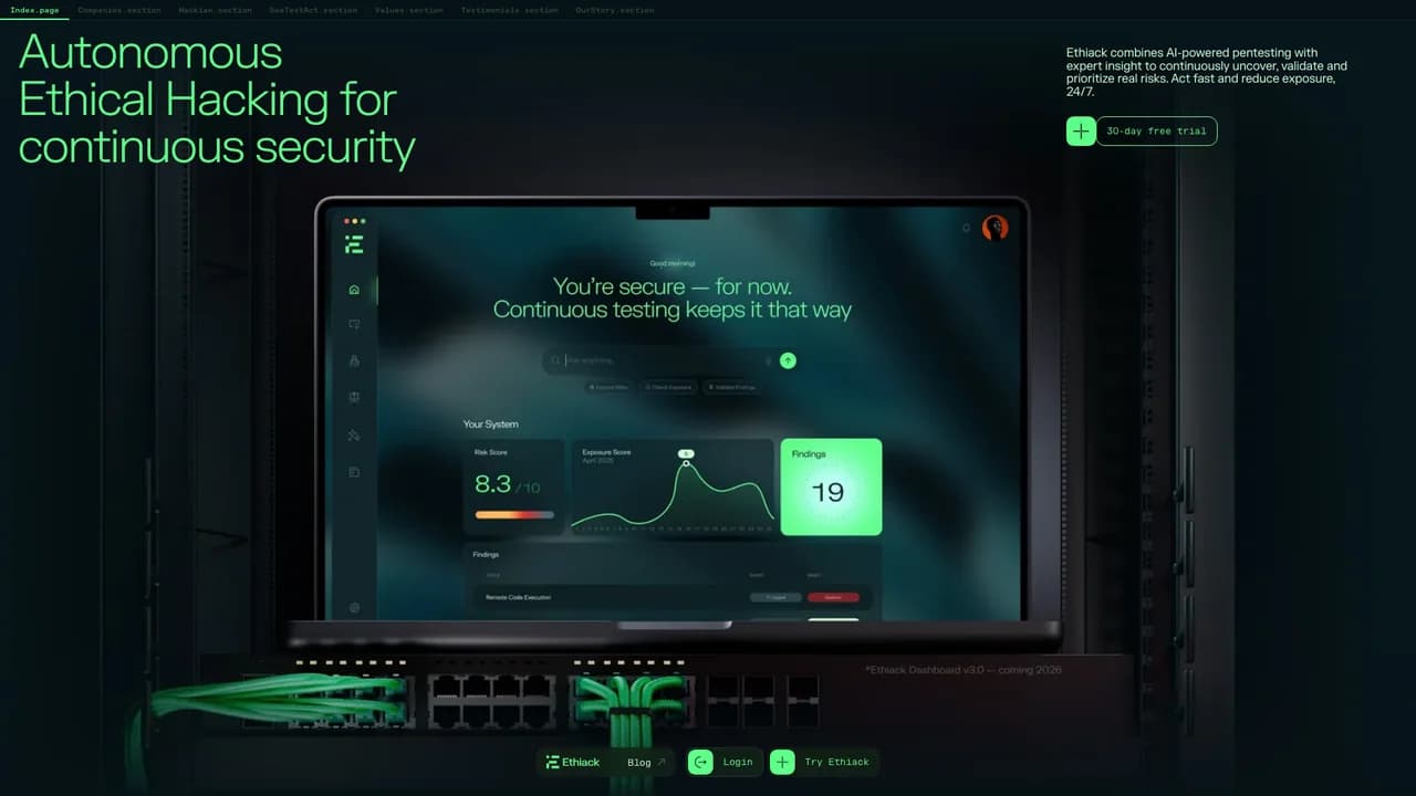 ethiack screenshot