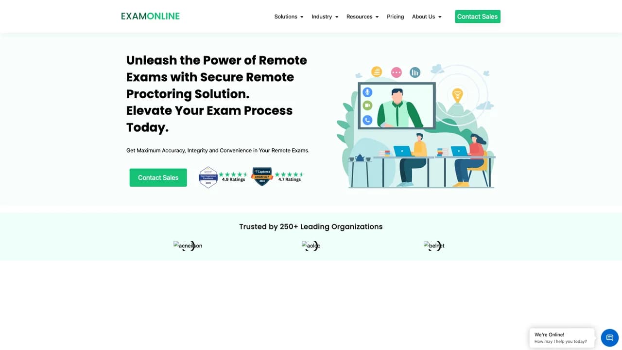 examonline screenshot