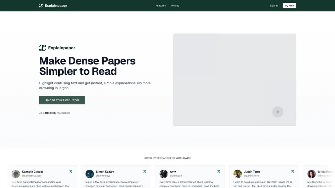 explainpaper screenshot