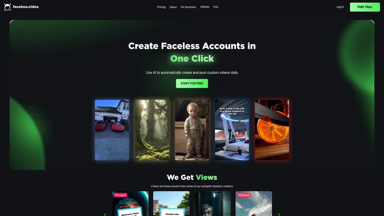 facelessvideo screenshot