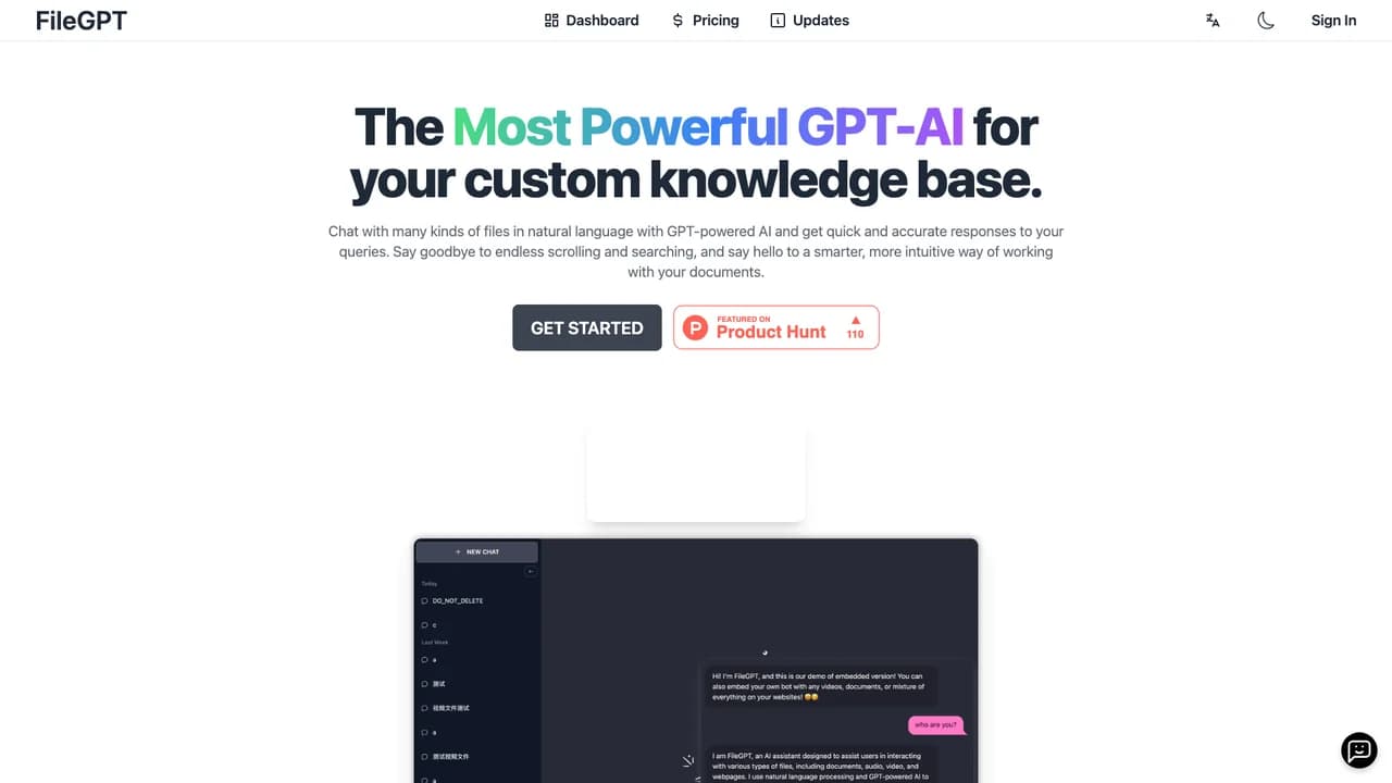 filegpt screenshot