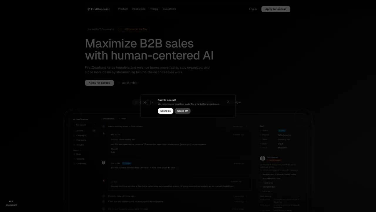 firstquadrant screenshot