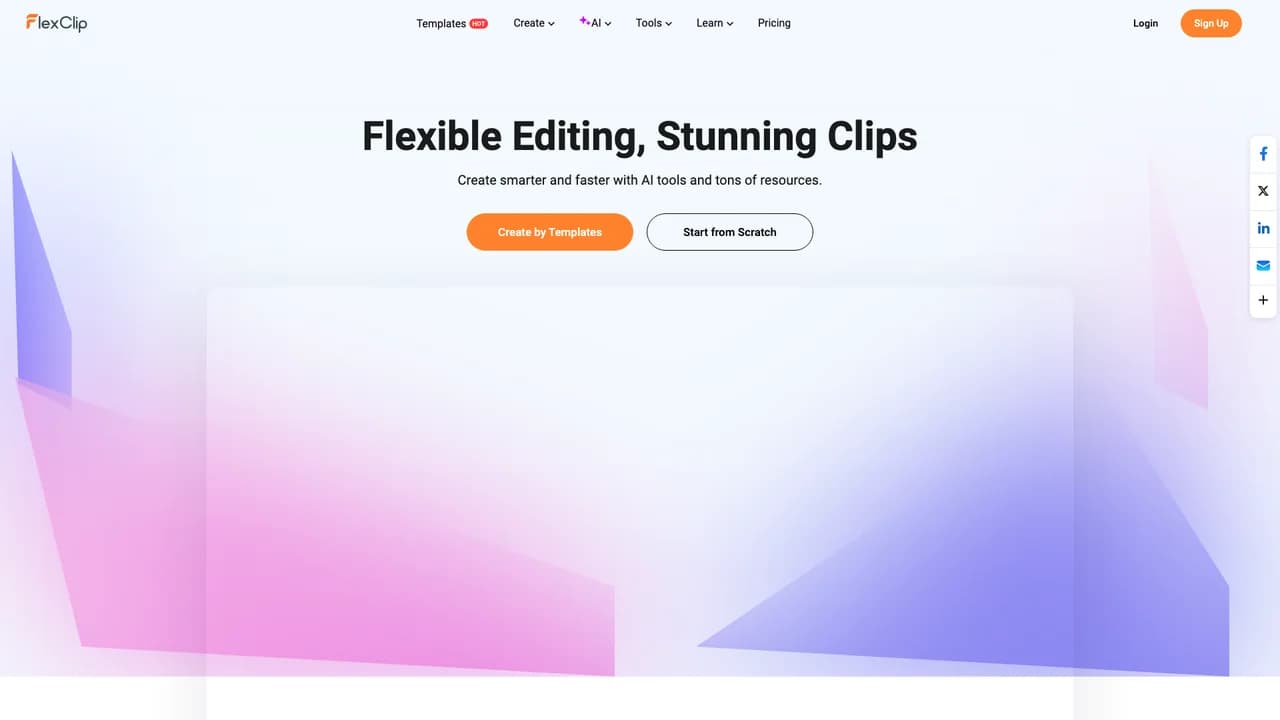 flexclip screenshot