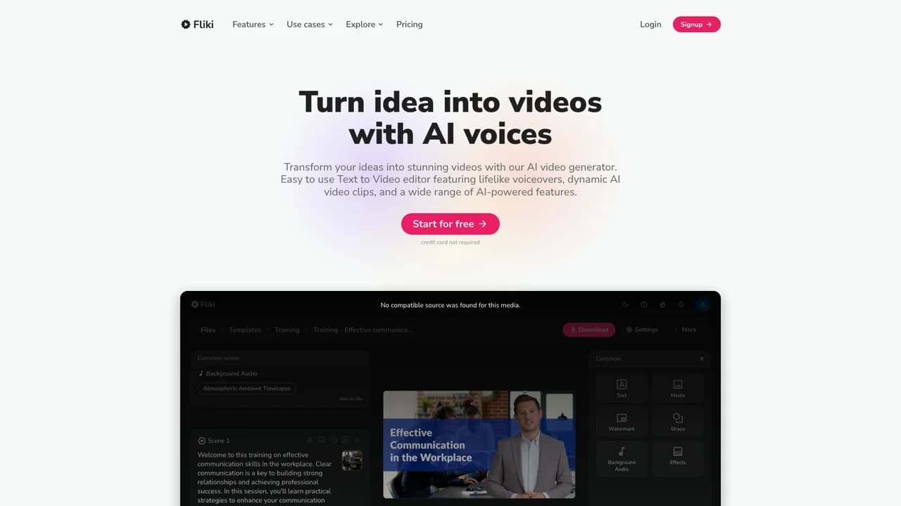 fliki-ai screenshot