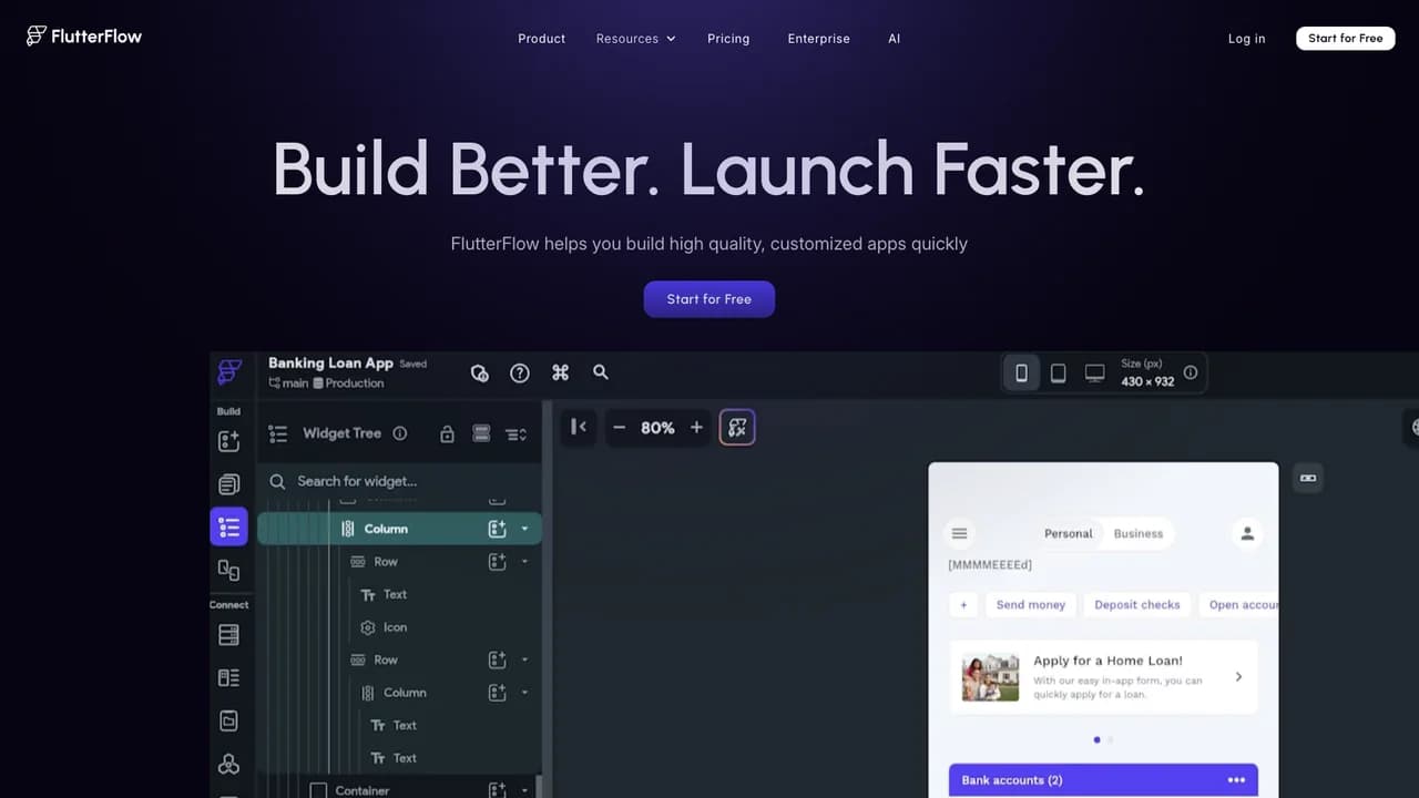 flutterflow screenshot