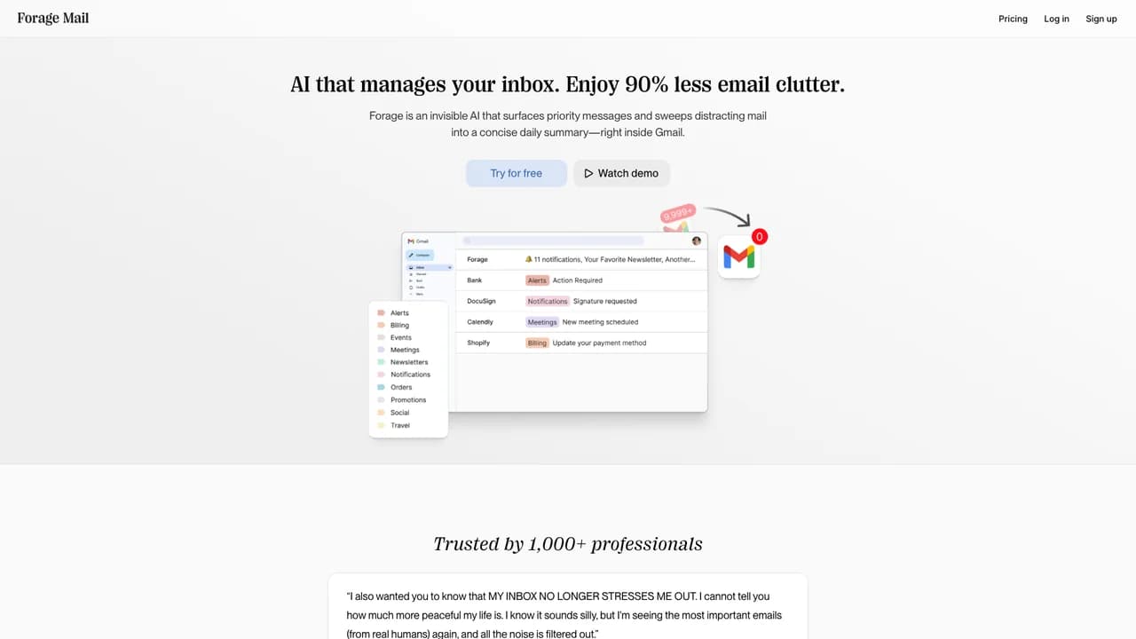 forage-mail screenshot