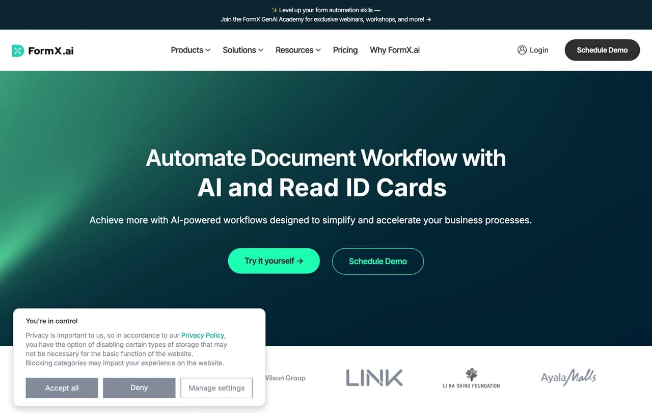 formxai screenshot