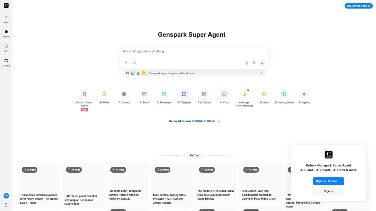 genspark screenshot