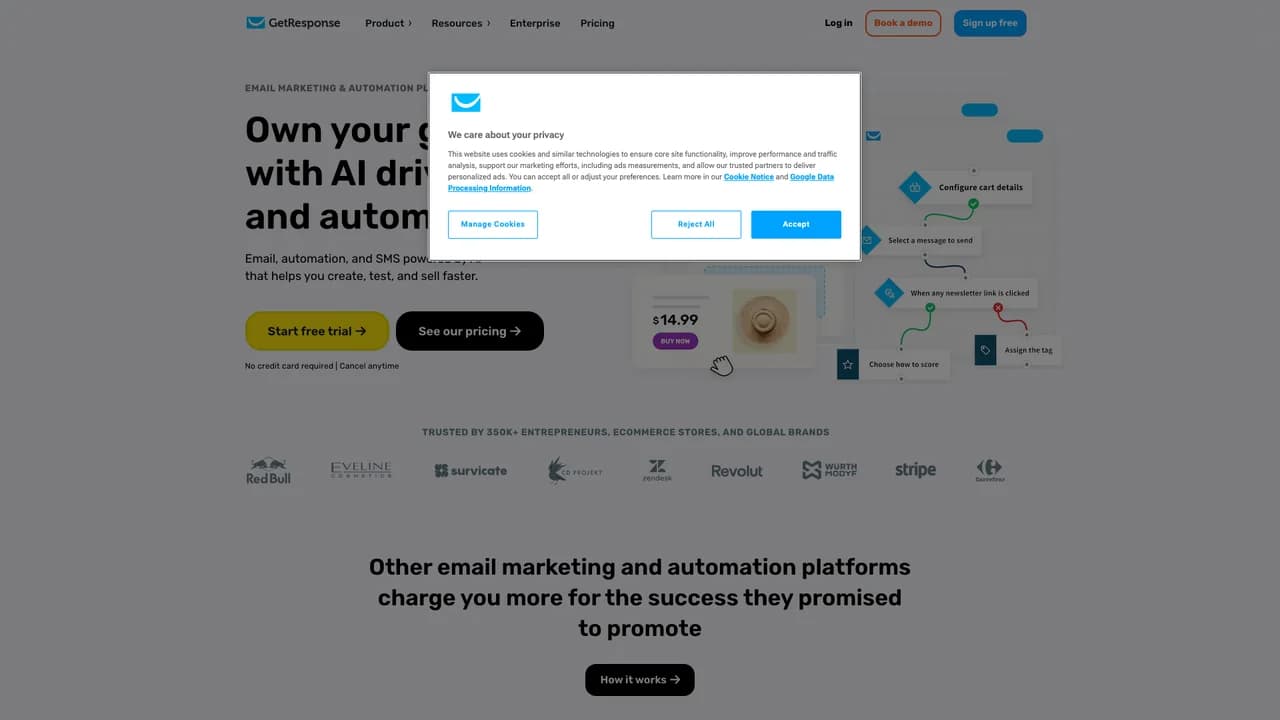 getresponse screenshot