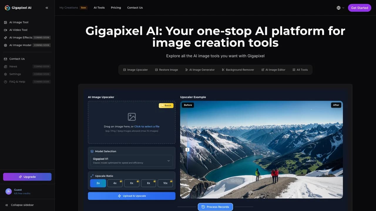 gigapixel-ai screenshot