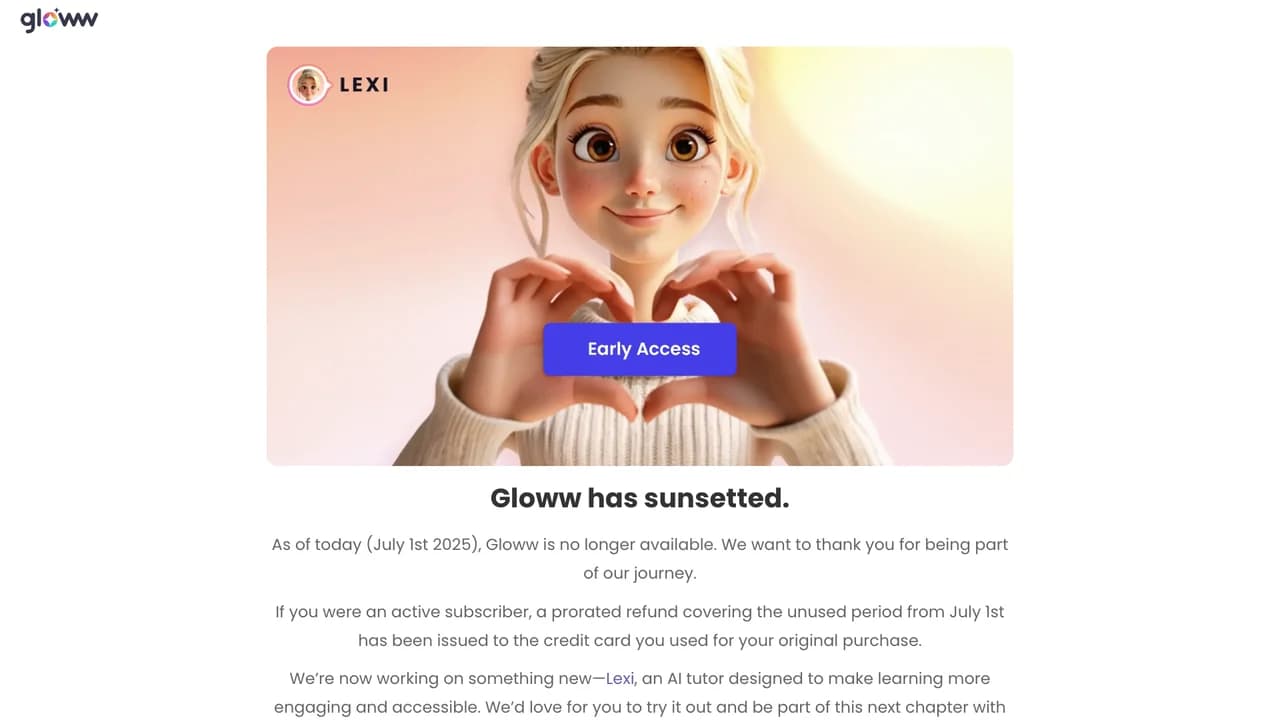 gloww screenshot
