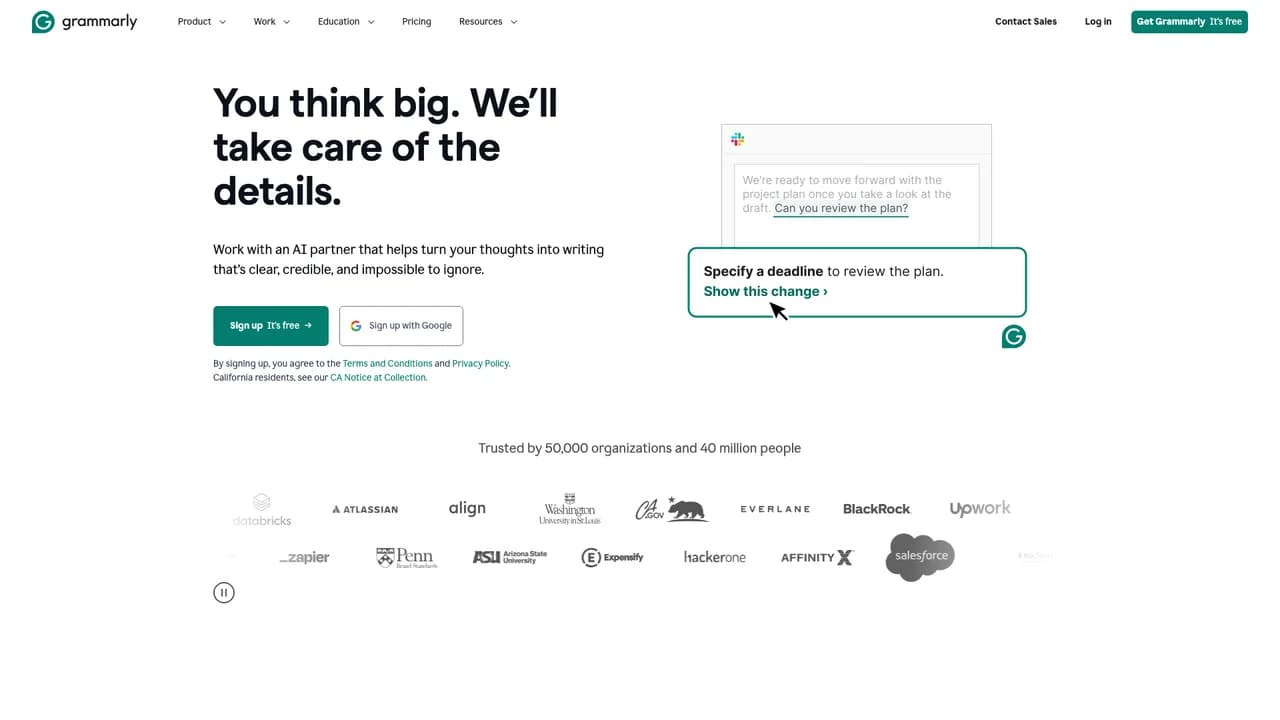 grammarly screenshot