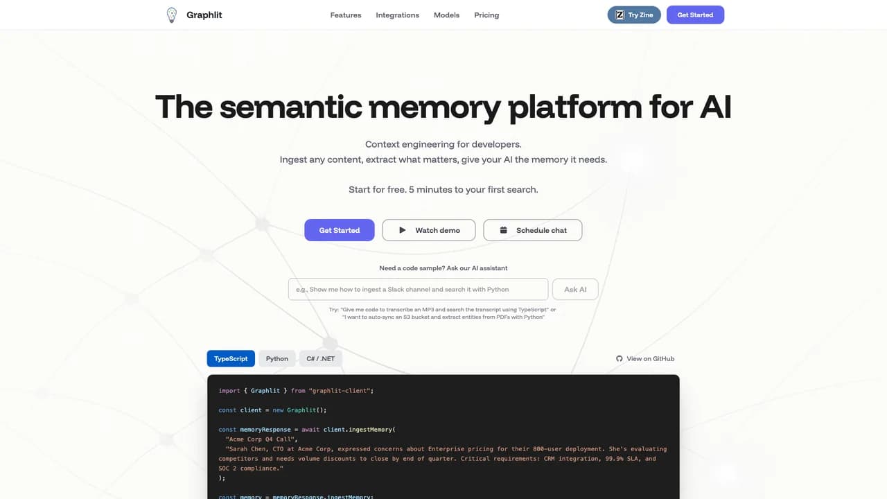 graphlit screenshot