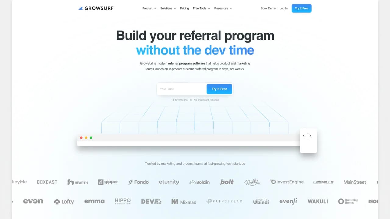 growsurf screenshot