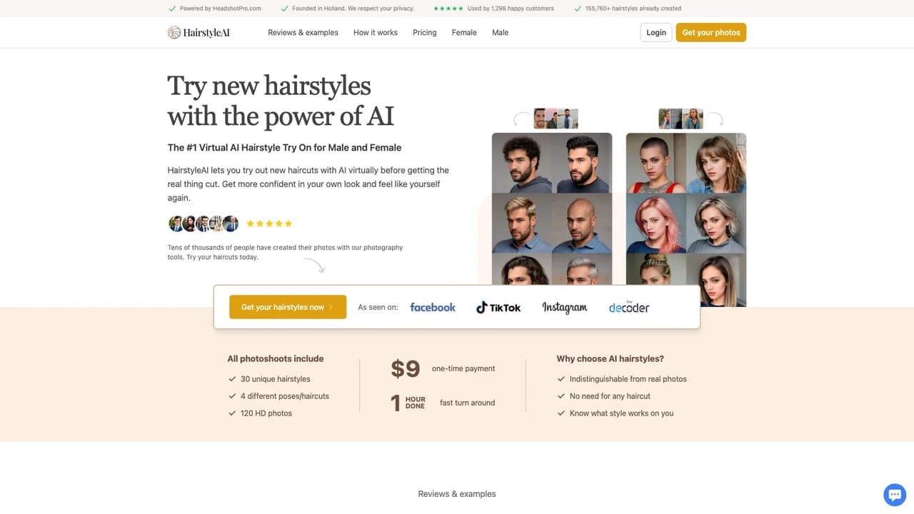 hairstyleai screenshot