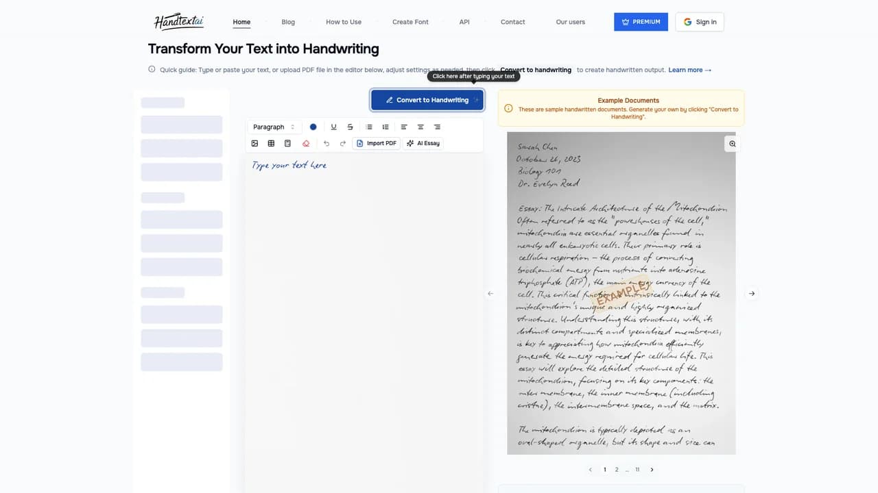 handtextai screenshot