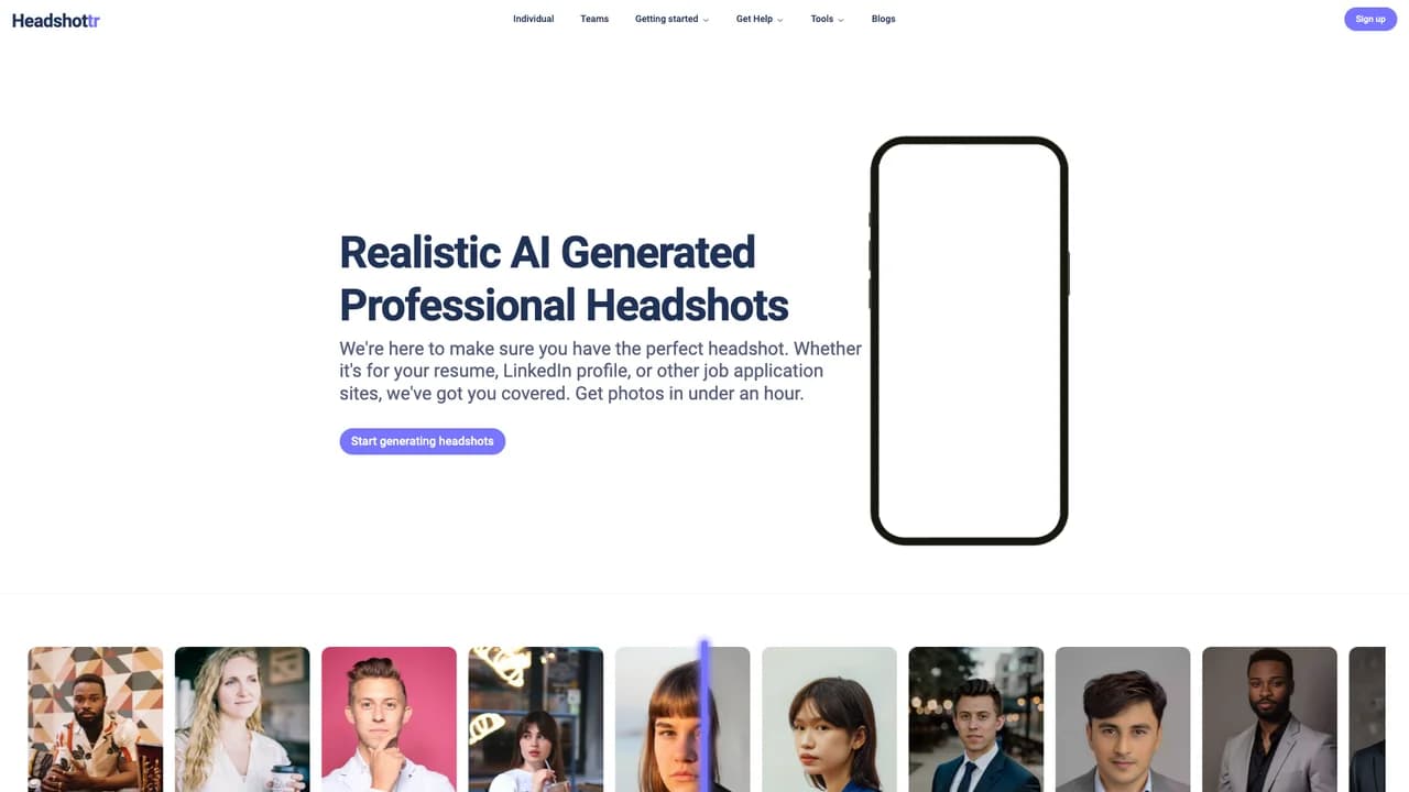 headshottr screenshot