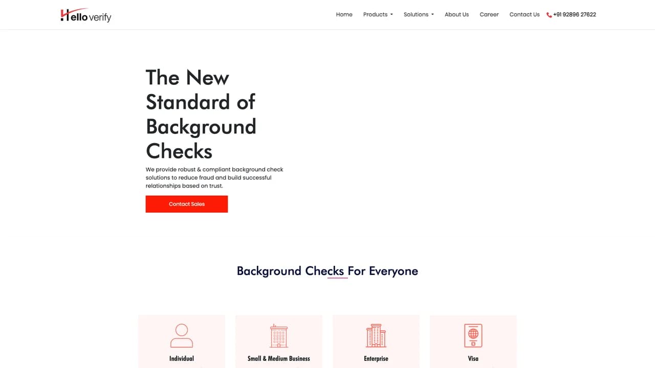 helloverify screenshot